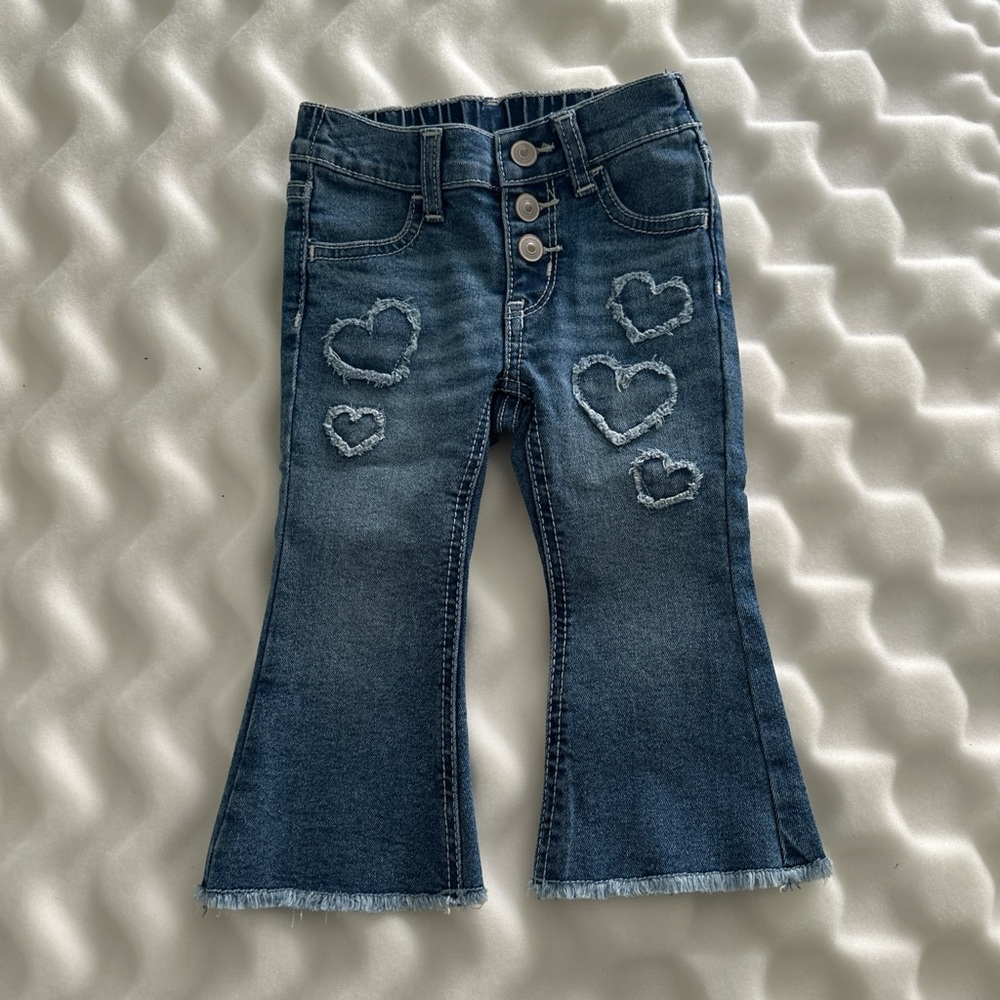 Stylish Blue Denim Kids Flared Jeans